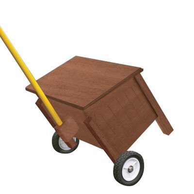 DIVOT MIX CONTAINER ON WHEELS Brown